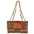 CHANEL Borsa a tracolla con catena Choco Bar Marrone Arancione CC Auth yk5514B - vista 2