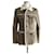 Yves Saint Laurent YSL Shearling hunter jacket Taupe Fur  ref.737834