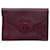 Yves Saint Laurent Vintage Burgundy Leather Clutch Bag Handbag Dark red  ref.739397