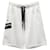 Dolce & Gabbana Short en molleton à logo en coton blanc  ref.739608