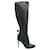 Valentino Knee Length 'Bow' Leather Boots Black  ref.739829