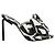 Off White Off-White Zebra Print Bow High Sandalen