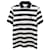 Gucci Gestreiftes Poloshirt Mit Bienenapplikation Aus Marineblauer Baumwolle  ref.740143