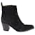 Ganni Western Style Ankle Boots in Black Suede  ref.740194