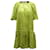 Autre Marque Stine Goya Pleated Lemon Mini Dress in Green Viscose Cellulose fibre  ref.740232