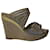 Rene Caovilla Crystal Embellished Two Band Wedge in Multicolor Suede Multiple colors  ref.740267