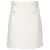 Sandro Pearl Button Mini Skirt in Ecru Cotton White Cream  ref.740277