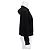 Dkny Sudadera con capucha de terciopelo negro con cremallera plateada - vista 3