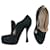 Prada pumps in black suede with curved heel  ref.740410