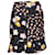 Self portrait Self-Portrait Floral Mini Skirt in Black Silk  ref.740466