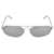 Óculos de sol com armação redonda de metal Balenciaga Prata Metálico  ref.740530