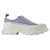 Tread Slick Sneakers - Alexander Mcqueen - Lilac/White - Leather Multiple colors  ref.740552