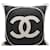 Chanel Almofada de Lã CC Preto