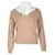 Maje Tie-Neck Sweater in Brown Wool  ref.740676
