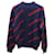 Balenciaga-Logo-Allover-Pullover aus blau bedruckter Wolle  ref.740915