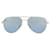 Gafas de sol de aviador Brioni Plata Metálico  ref.740967