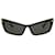 Gafas de sol de acetato con marco de ojo de gato Gucci Negro Fibra de celulosa  ref.741194