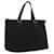 FENDI Zucchino Canvas Hand Bag Black Auth ac1348  ref.741663