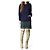 Sacai Luck Pulloverkleid Spitze Blau Grün - Ansicht 5