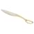 Hermès : Couteau à dessert "Grand Attelage" en métal plaqué or. Neuf.  ref.741900