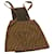 FENDI Zucca Canvas skirt Nylon Brown Black Auth am1627g  ref.742512