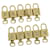 Louis Vuitton padlock 10Set Gold Tone LV Auth 32702 Metal  ref.742828