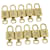 Louis Vuitton padlock 10Set Gold Tone LV Auth 32701 Metal  ref.742829