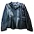 Christian Dior chaqueta de bar Negro Cuero  ref.743036