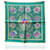 Hermès Lenço quadrado de seda com bolso verde Hermes Paris Les Armes de Paris  ref.743166