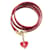 louis vuitton Leather Commit Bracelet red Pony-style calfskin  ref.743260