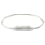 Autre Marque le 9g Triptych Cable Bracelet in Brushed Silver Silvery Metallic  ref.744126