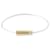 Autre Marque le 7g Cable Bracelet in Polished Silver/Gold Silvery Metallic  ref.744155