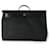 Hermès Hermes Black Military Toile Vache Hunter Zip Retourne Herbag Cabine Bag Nero  ref.744259