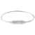 Autre Marque le 9g Triptych Cable Bracelet in Brushed Silver Silvery Metallic  ref.744350