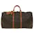 Louis Vuitton Keepall 55 Marrom Lona  ref.744750