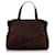 Chanel Suede Shearling Tote Bag Brown  ref.745474