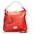 Michael Kors Cuir Bedford Tassel Hobo Bag Sac à bandoulière en cuir en bon état Rouge  ref.745514