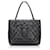 Borsa shopping Chanel nera con medaglione Nero Pelle  ref.745540