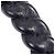 Louis Vuitton Black Monogram Mahina Babylone Catena BB Nero - vista 7