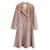 Chanel SS18 18P Peach Pink Flared Tweed Coat Cotton  ref.745781