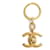 Chanel 96P PORTACHIAVI GIREVOLE CC DORATO D'oro Metallo  ref.746500