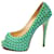 Christian Louboutin Tacones Turquesa Cuero  ref.746512