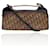 Christian Dior Bolsa de ombro de lona com logotipo marrom vintage  ref.746613