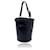 Hermès Hermes Paris Vintage Mangeoire Bucket Tote Bag aus schwarzem Leder  ref.746641
