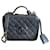 Chanel Filigree Vanity Case Medium bag Black Leather  ref.746662