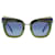 Emilio Pucci Nuovi Occhiali da Sole Donna mod. EP0105 6695W 66-15-140 MM Verde Acetato  ref.746675