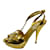 Golden Prada high heels Patent leather  ref.746690