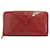 Portafoglio Louis Vuitton Zippy verticale Rosso Pelle  ref.746925