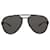 Puma Sonnenbrille aus Metall im Aviator-Stil Schwarz  ref.746929