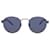 Puma Round-Frame Metal Sunglasses Silvery Metallic  ref.746954